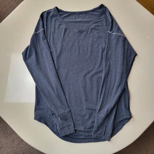 Lululemon Blue Long Sleeve Drop Shoulder